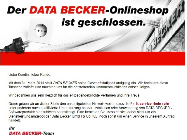 DATA BECKER-Empfehlung